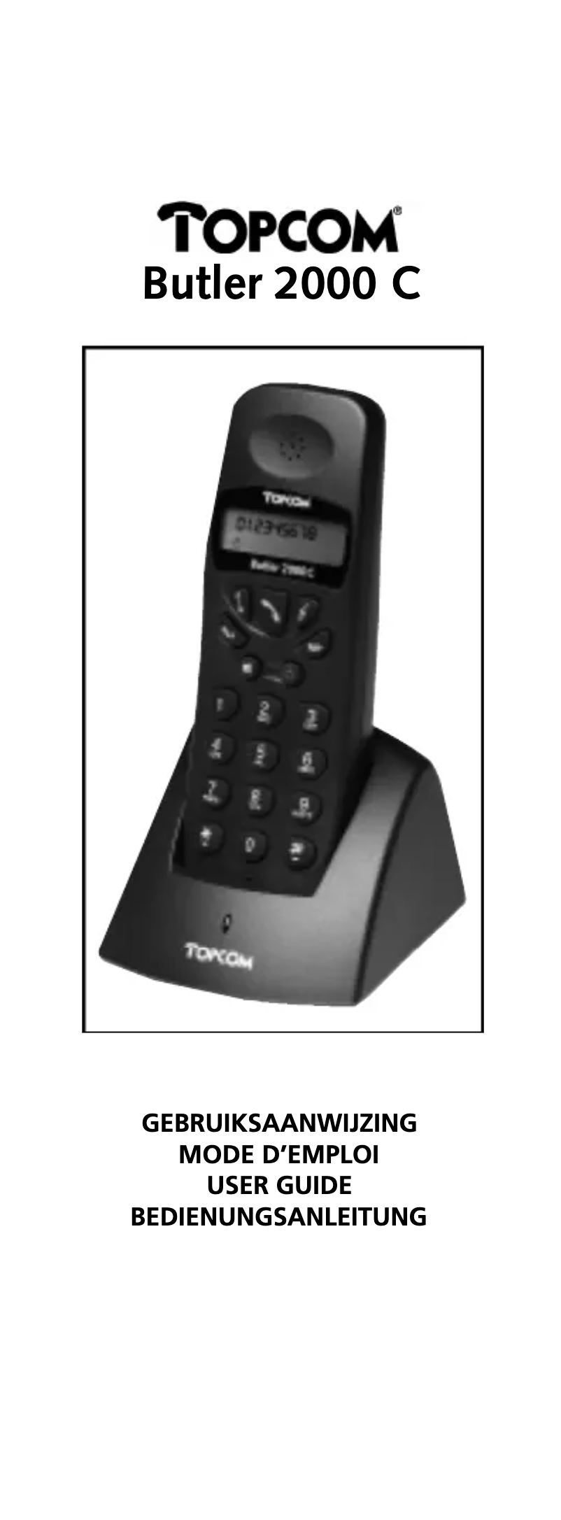 Página 1 del manual Manual de usuario Topcom Butler 2000 C