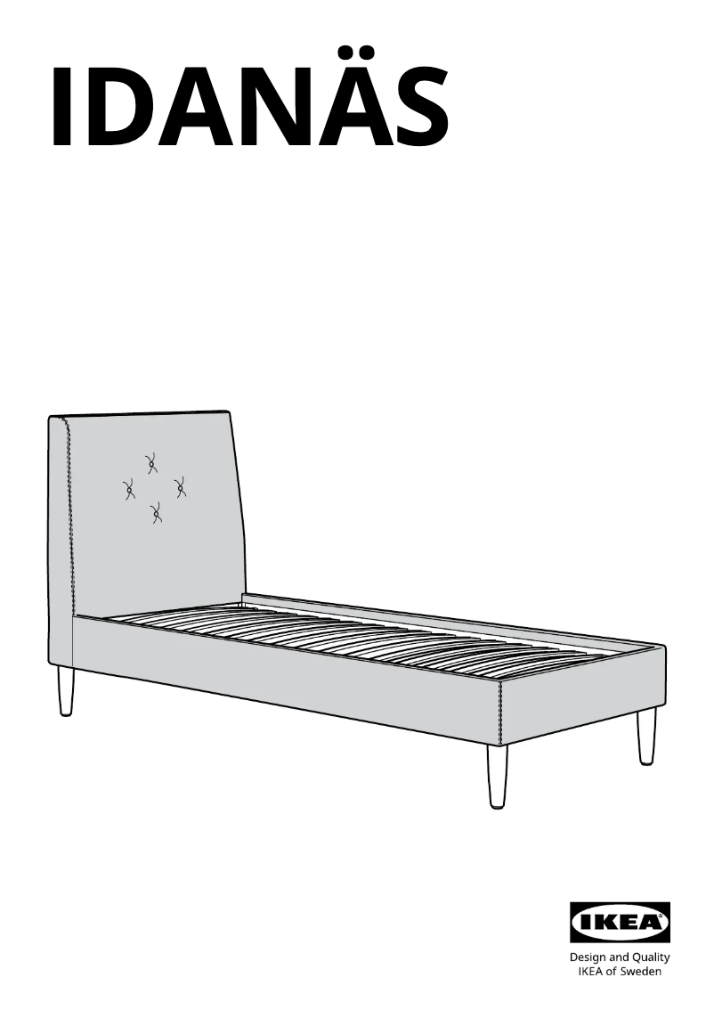 Página 1 del manual Manual de usuario Ikea IDANÄS 404.998.13