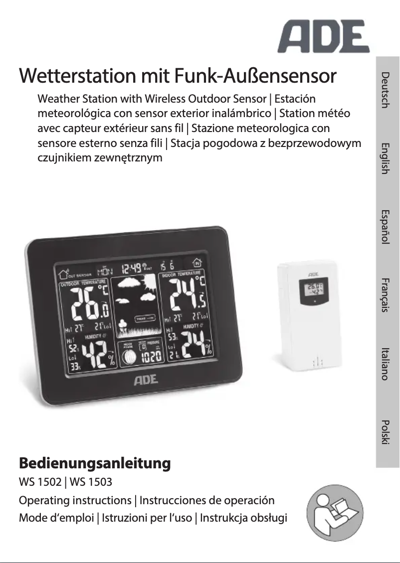 Página 1 del manual Manual de usuario ADE WS 1502