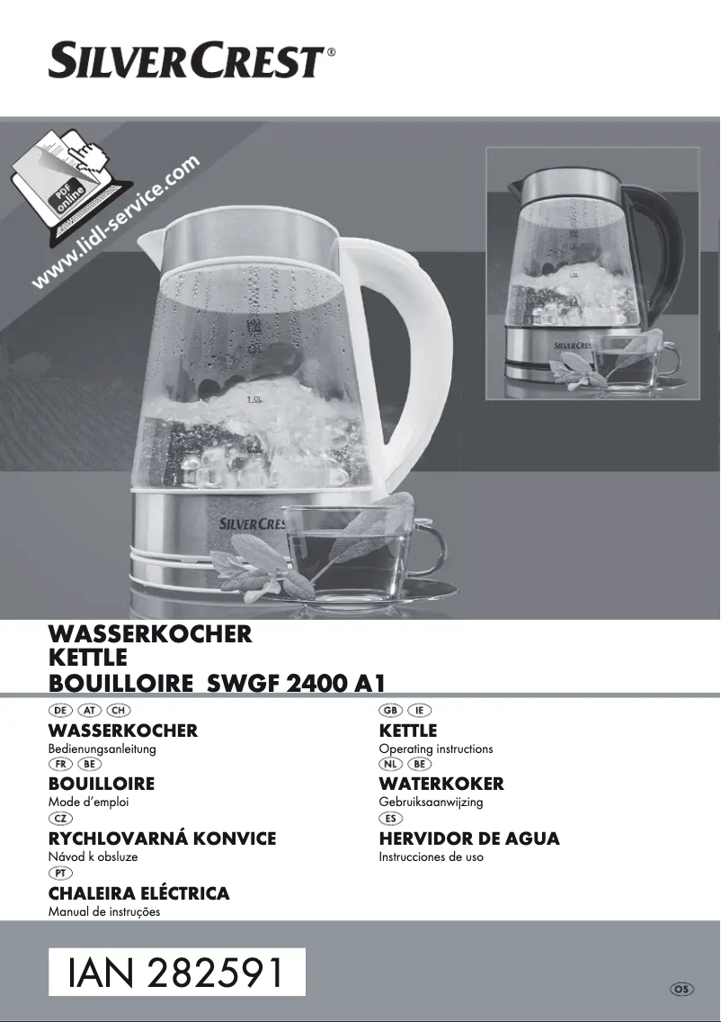 Imagen de la primera página del manual del dispositivo SWGF 2400 A1