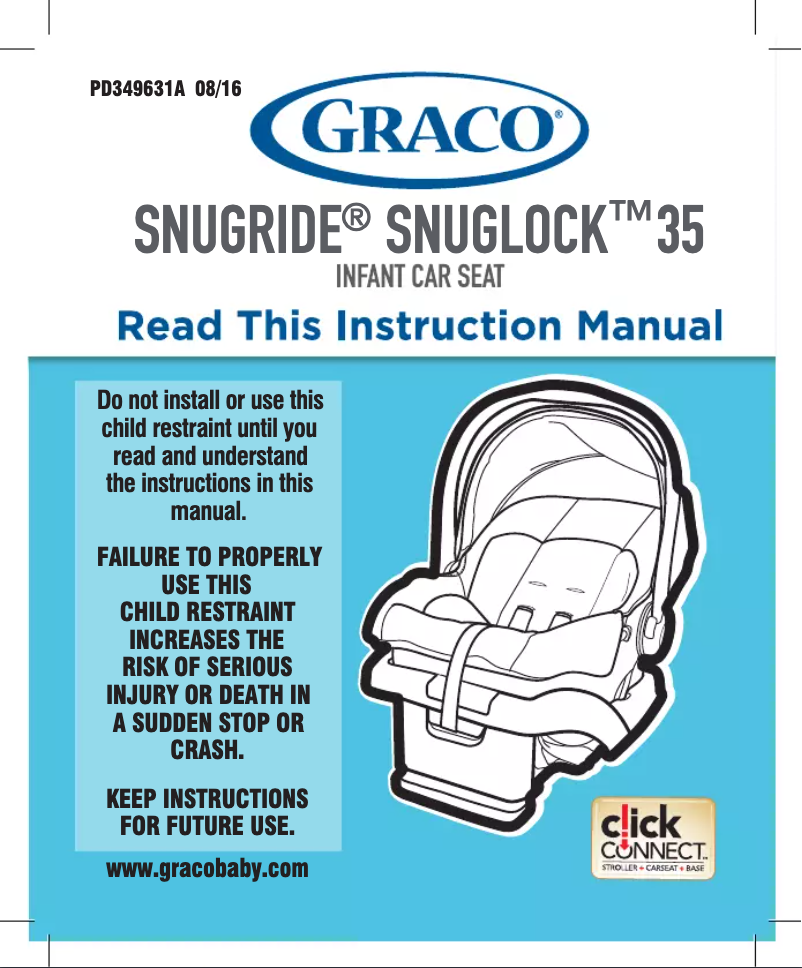 Imagen de la primera página del manual del dispositivo SnugRide SnugLock 35