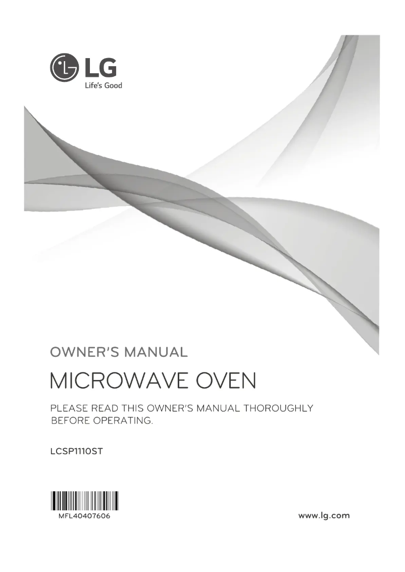 Imagen de la primera página del manual del dispositivo LCSP1110ST