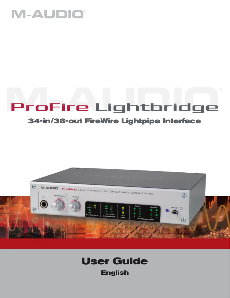 Imagen de la primera página del manual del dispositivo ProFire Lightbridge