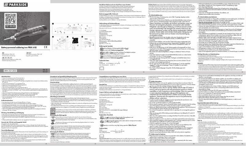 Imagen de la primera página del manual del dispositivo PBLK 6 B2