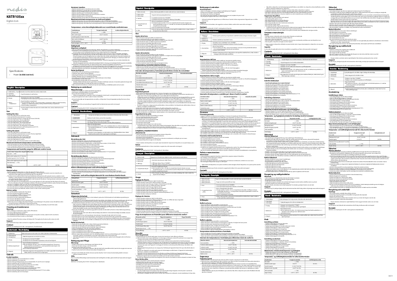 Página 1 del manual Manual de usuario Nedis KATR105SI