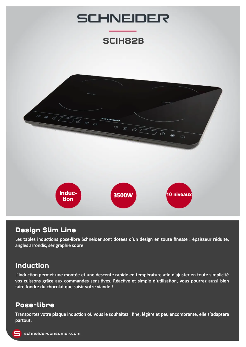 Imagen de la primera página del manual del dispositivo SCIH82B