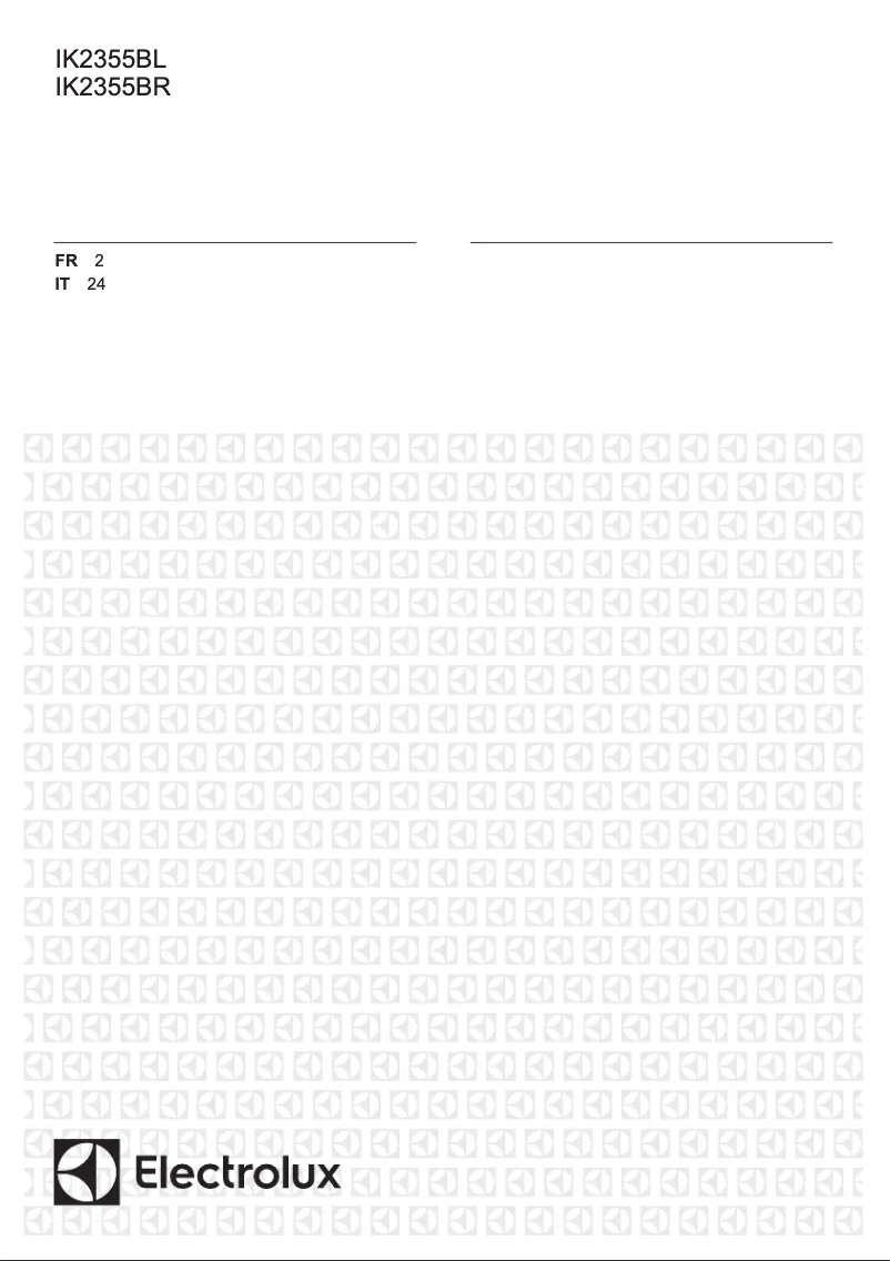 Imagen de la primera página del manual del dispositivo IK2355BL