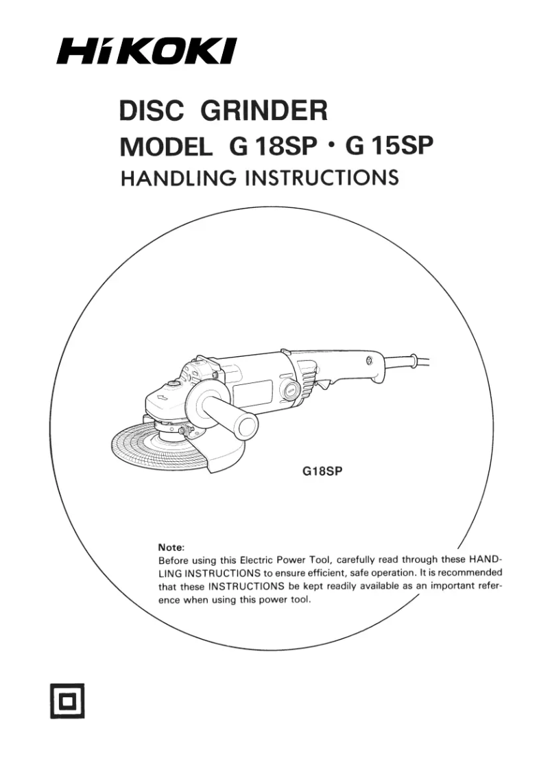 Imagen de la primera página del manual del dispositivo G 18SP