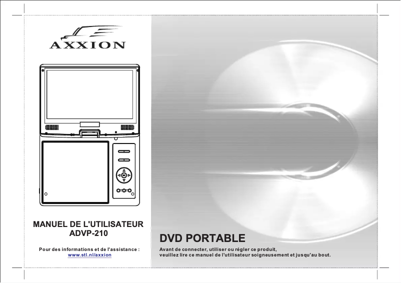 Página 1 del manual Manual de usuario Axxion ADVP-210