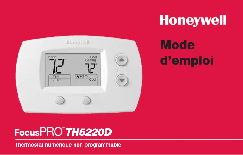 Página 1 del manual Manual de usuario Honeywell FocusPRO TH5220D