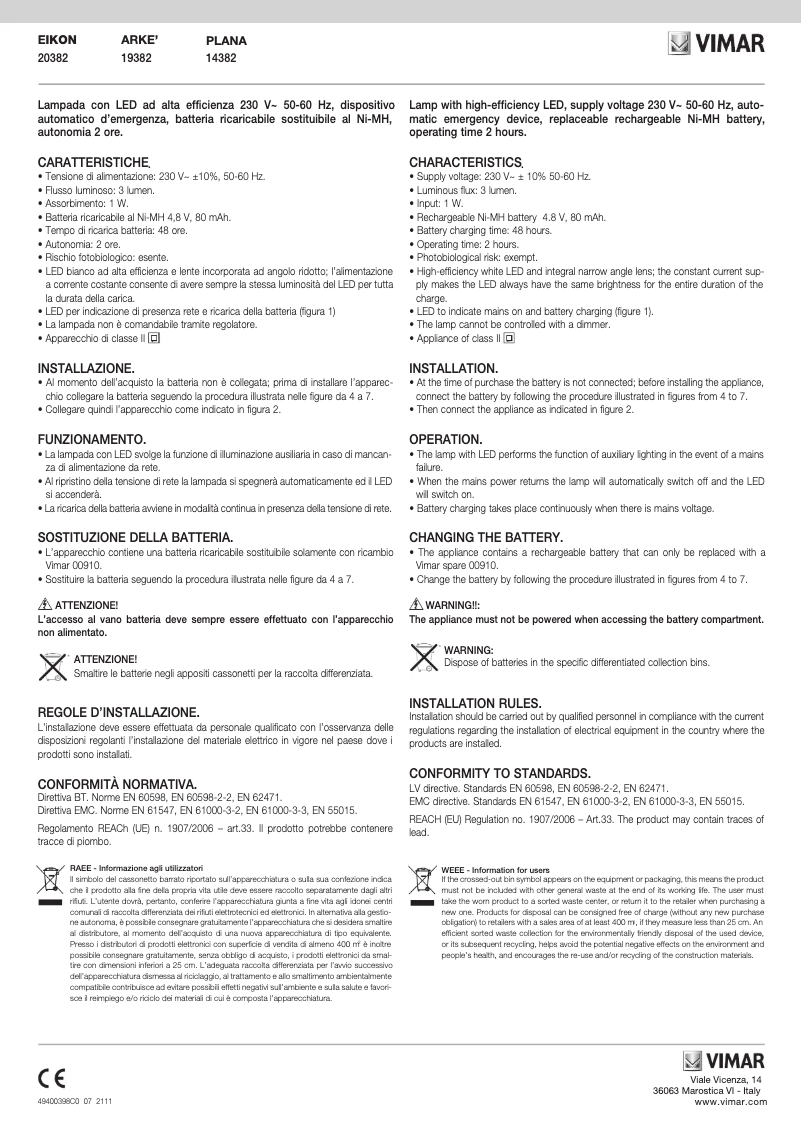 Imagen de la primera página del manual del dispositivo 20382.N