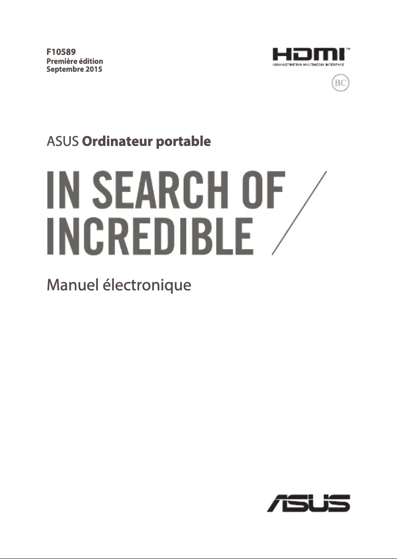 Página nº 1 - Manual de usuario Asus VivoBook Pro 15