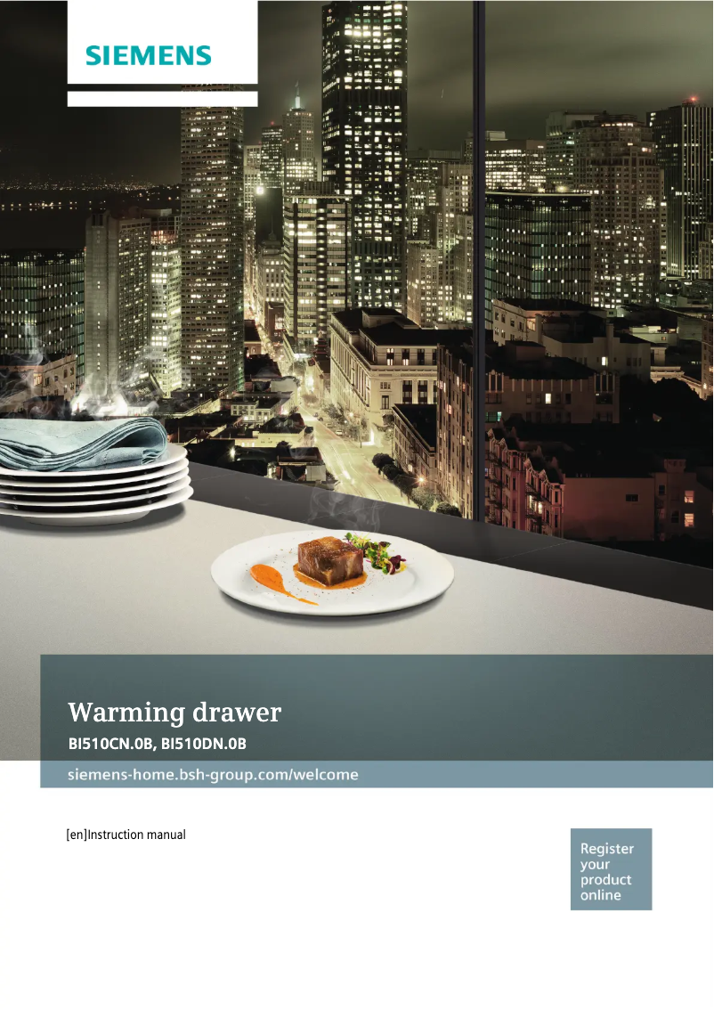 Imagen de la primera página del manual del dispositivo BI510CNR0B