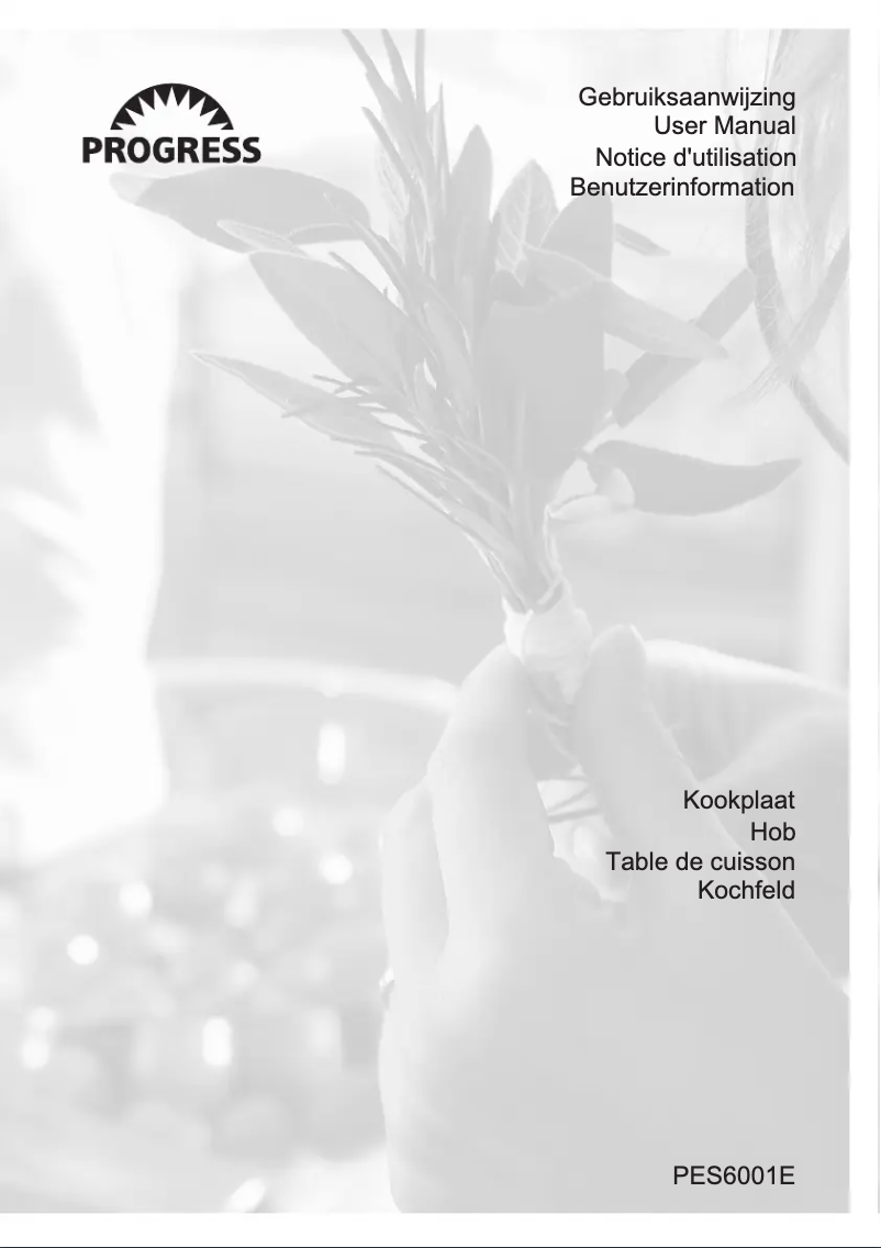 Página nº 1 - Manual de usuario Progress PES6001E