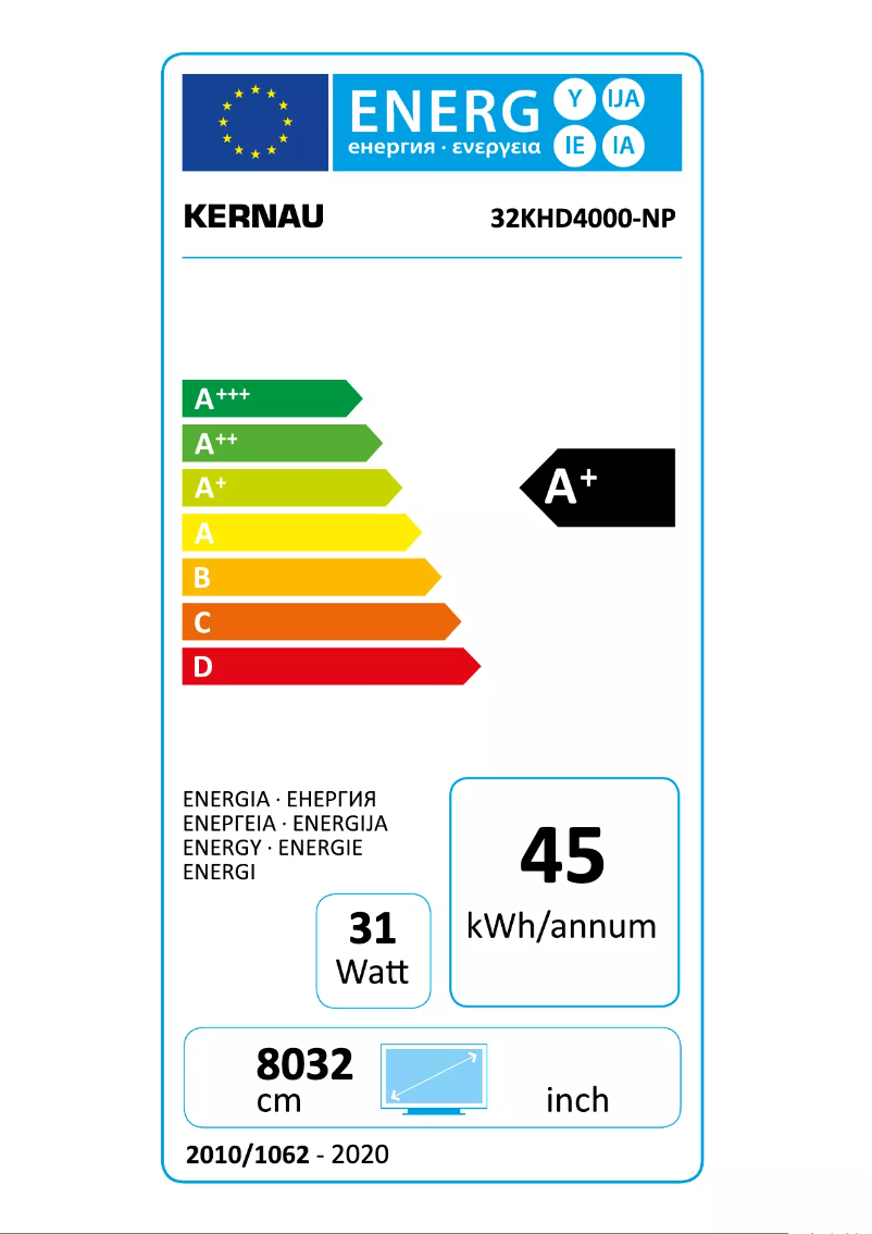 Imagen de la primera página del manual del dispositivo 32 KHD 4000 NP
