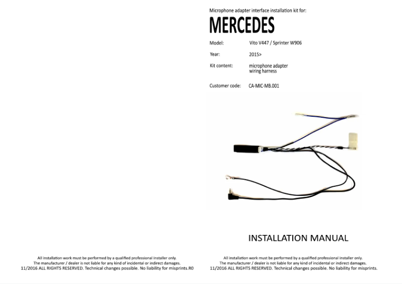 Imagen de la primera página del manual del dispositivo CA-MIC-MB.001
