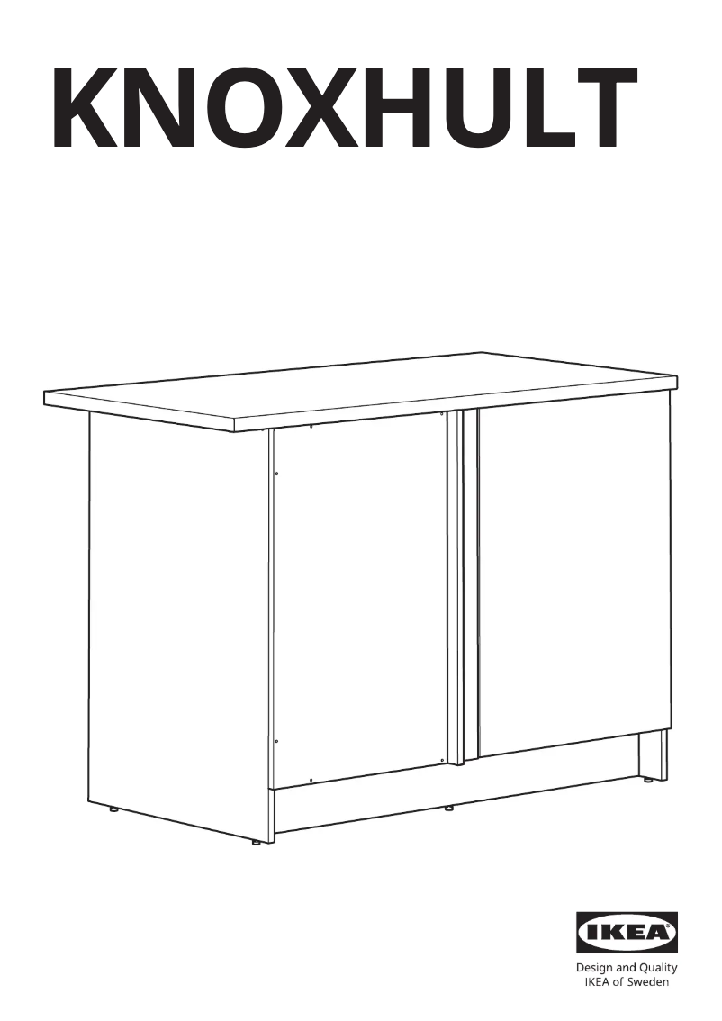 Página 1 del manual Manual de usuario Ikea KNOXHULT 703.722.71