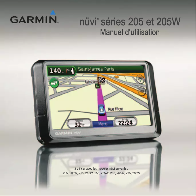 Página 1 del manual Manual de usuario Garmin nüvi 205