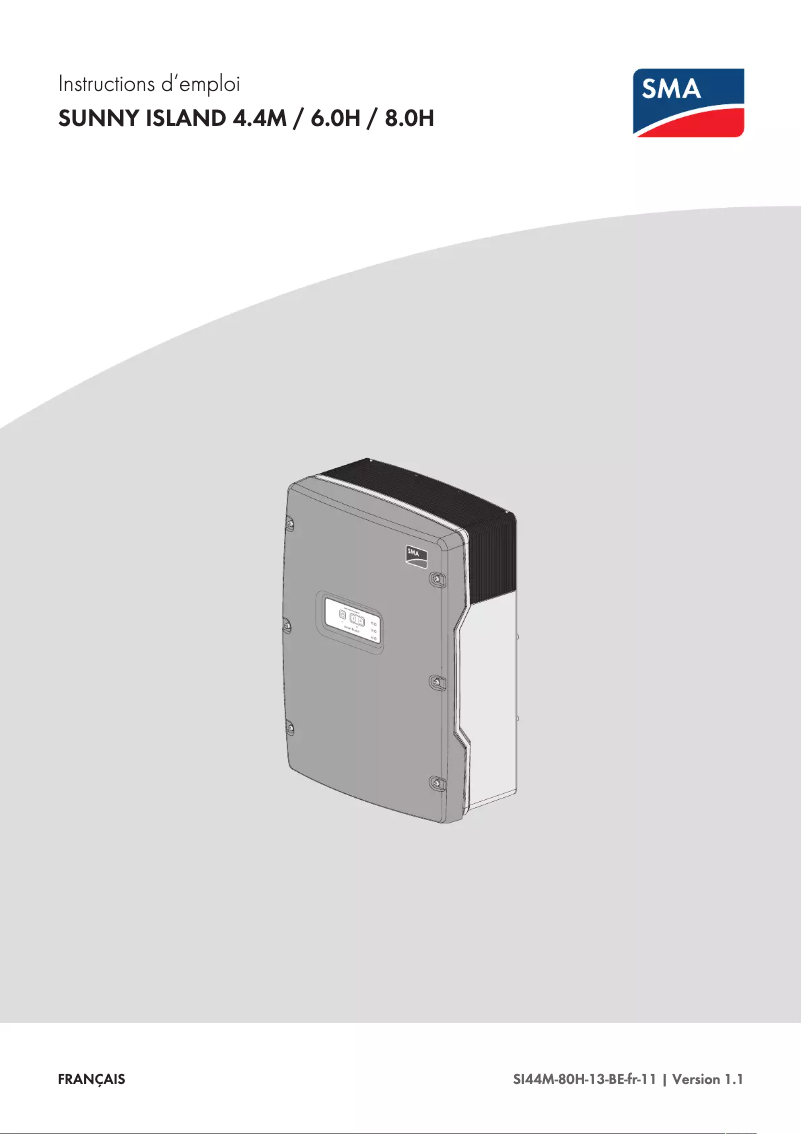 Imagen de la primera página del manual del dispositivo Sunny Island 4.4M-13