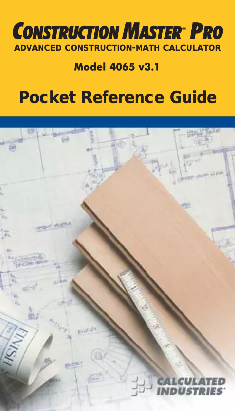 Imagen de la primera página del manual del dispositivo 4065