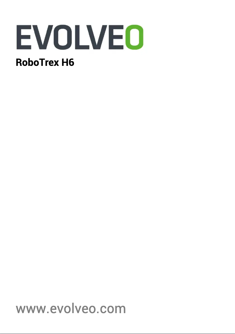 Imagen de la primera página del manual del dispositivo RoboTrex H6