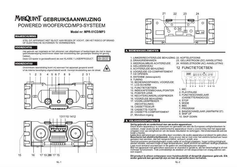 Imagen de la primera página del manual del dispositivo MPR51