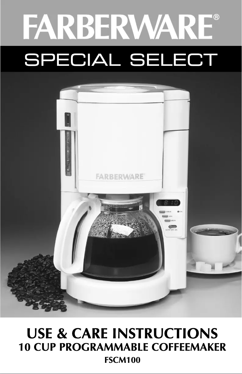 Página 1 del manual Manual de usuario Farberware FSCM100