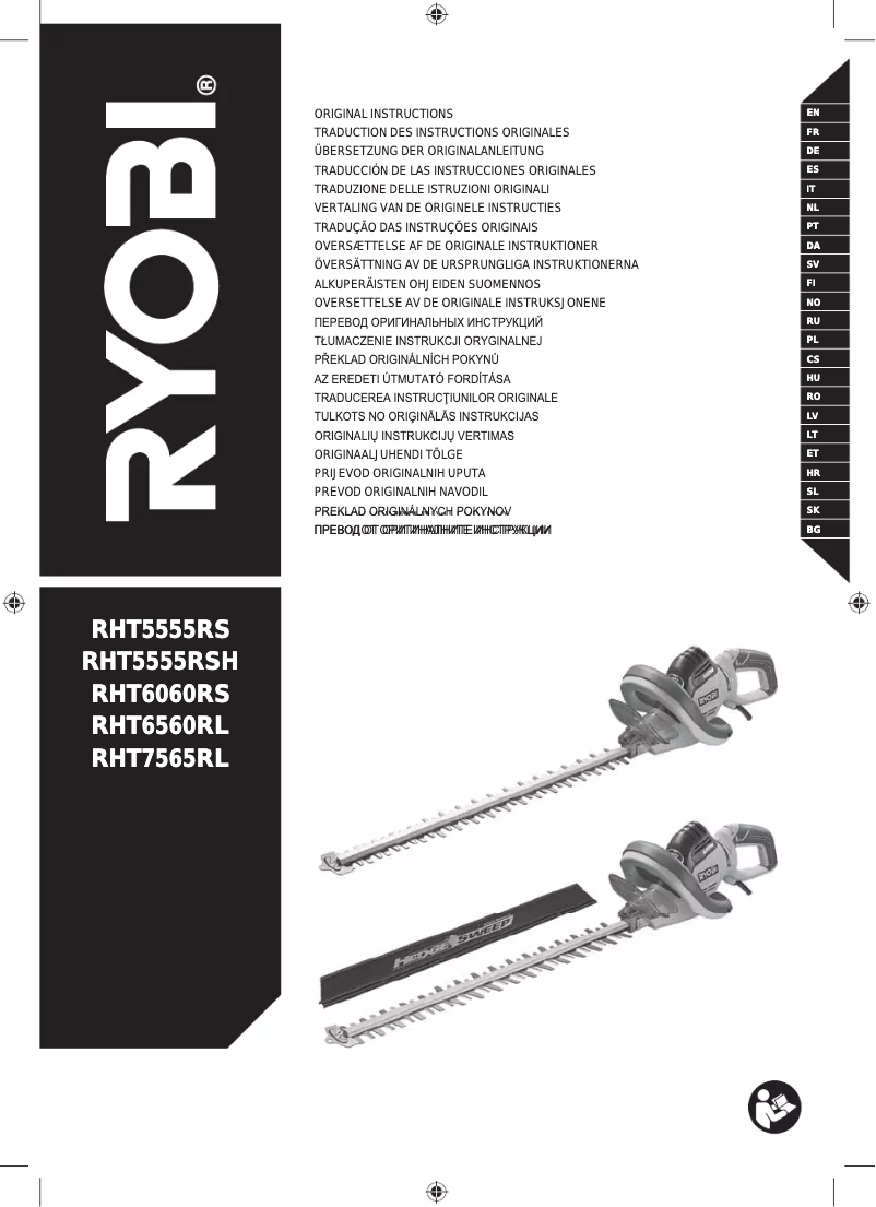 Página nº 1 - Manual de usuario RYOBI RHT7565RL