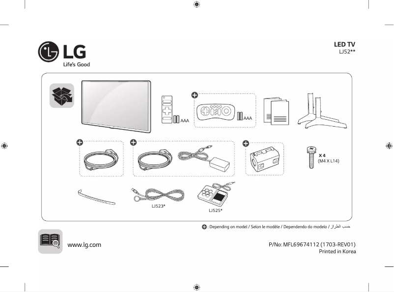 Página nº 1 - Manual de usuario LG 43LJ525T