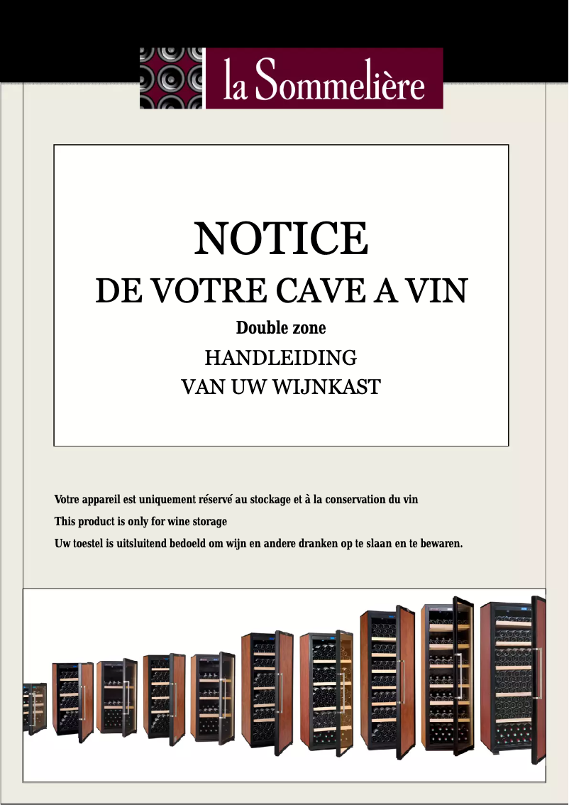 Página 1 del manual Manual de usuario La Sommelière TRV240-2Z