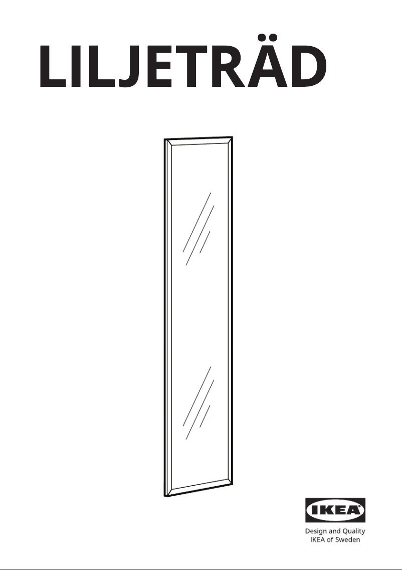 Página 1 del manual Manual de usuario Ikea LILJETRÄD 405.510.47
