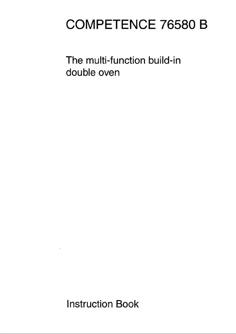 Imagen de la primera página del manual del dispositivo Competence 76580 B B