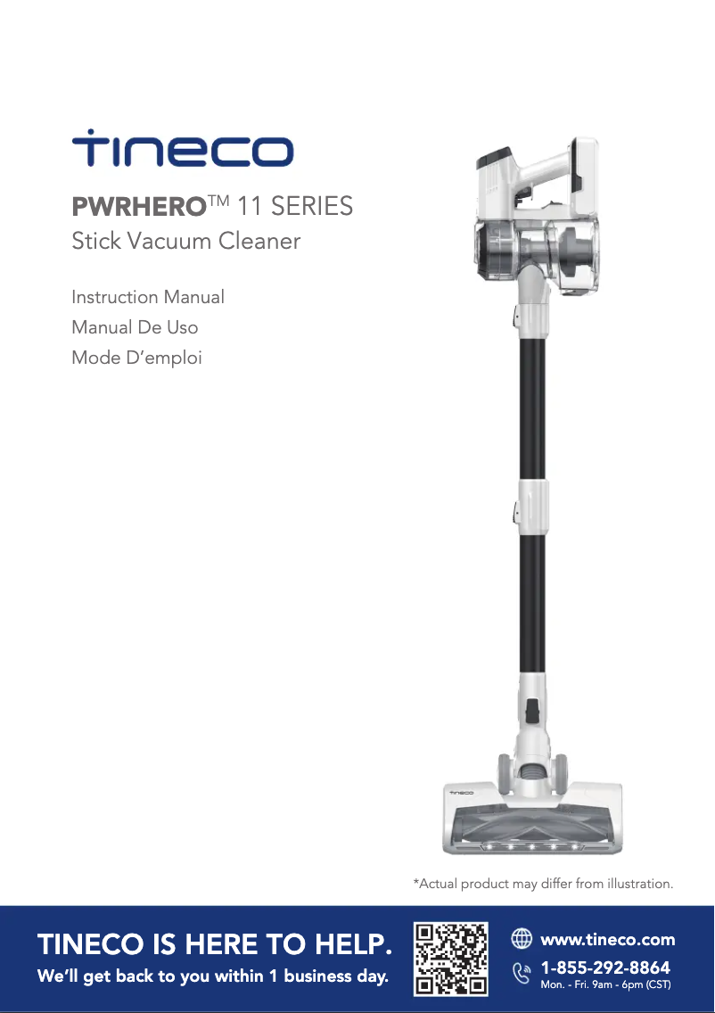 Página 1 del manual Manual de usuario Tineco PWR Hero 11