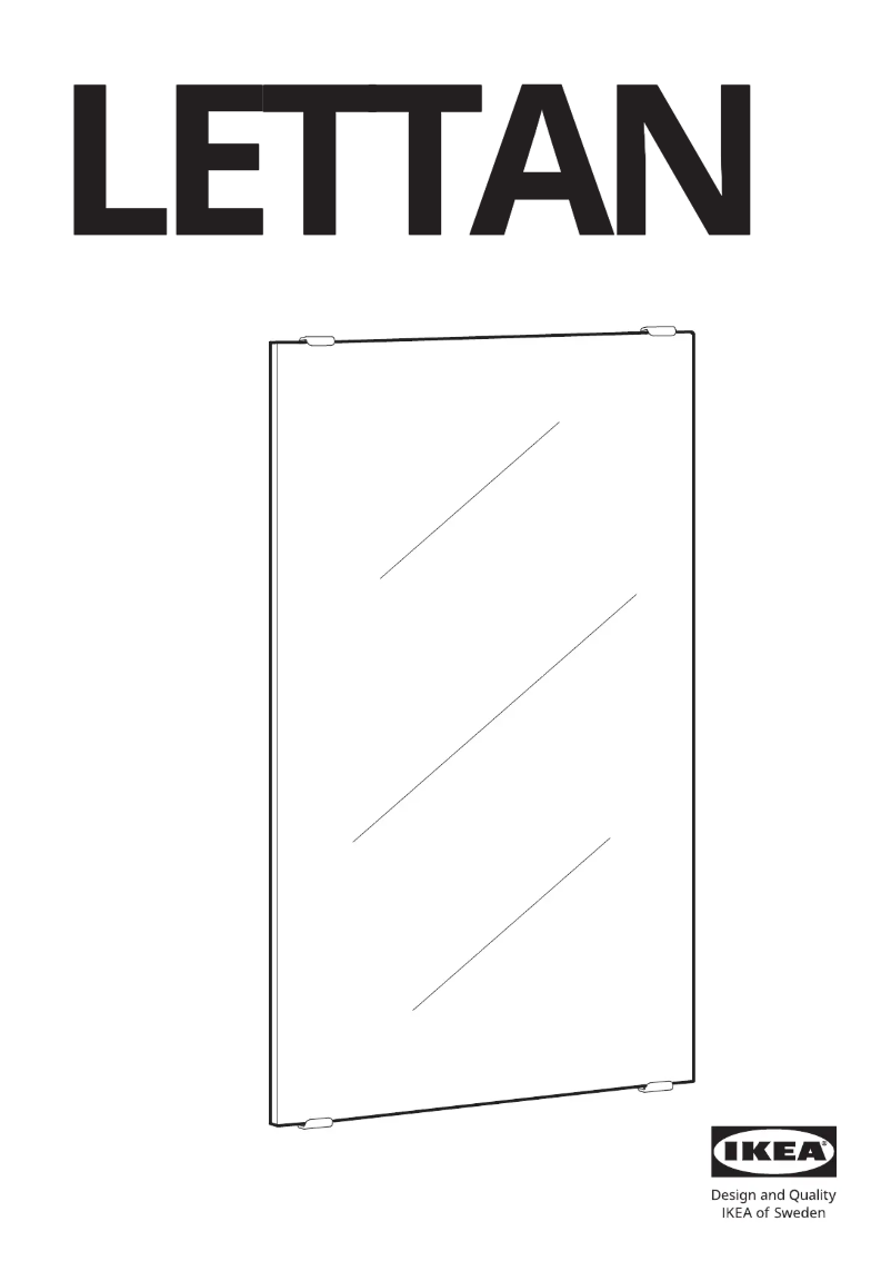 Página 1 del manual Manual de usuario Ikea LETTAN 805.564.01