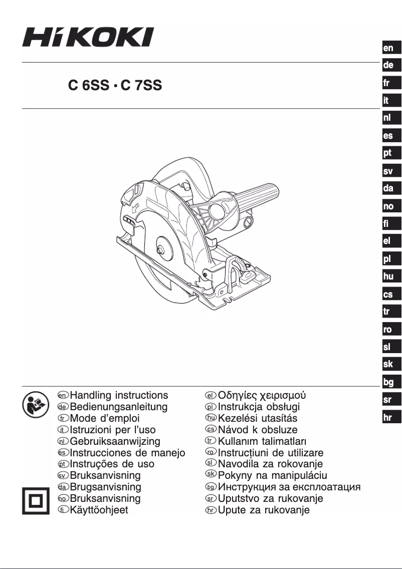 Página 1 del manual Manual de usuario HiKOKI C7SS