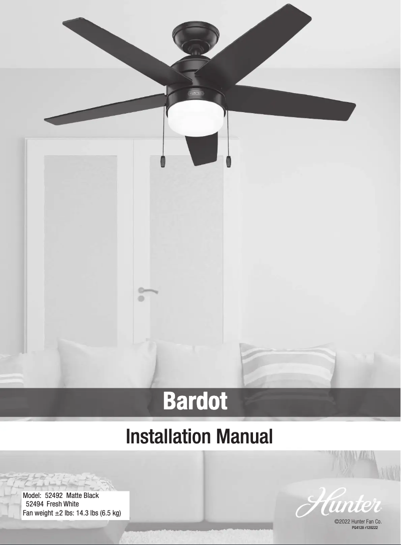 Imagen de la primera página del manual del dispositivo Bardot