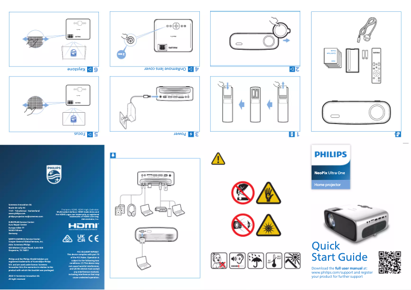 Página 1 del manual Guía de inicio rápido Philips NeoPix Ultra One NPX641