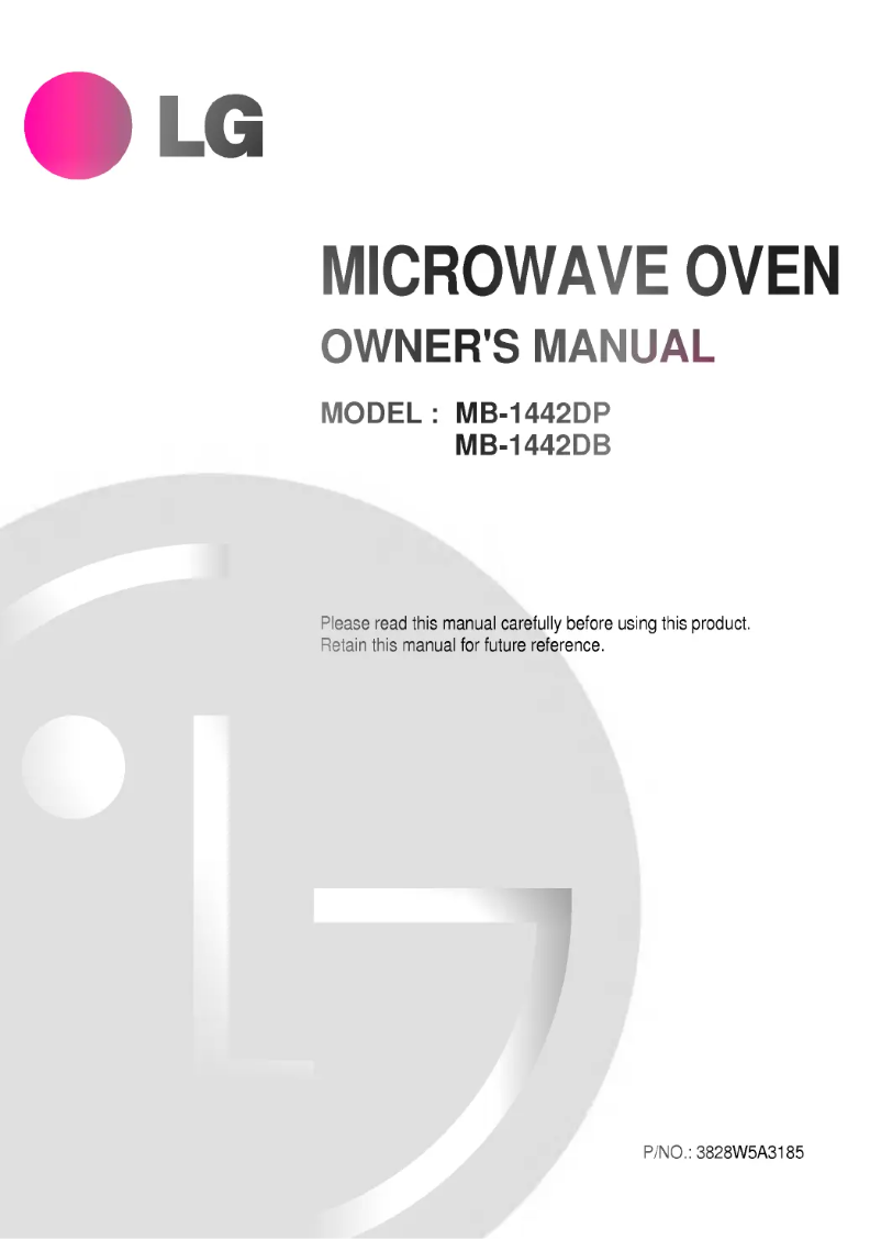 Página 1 del manual Manual de usuario LG MB-1442DP