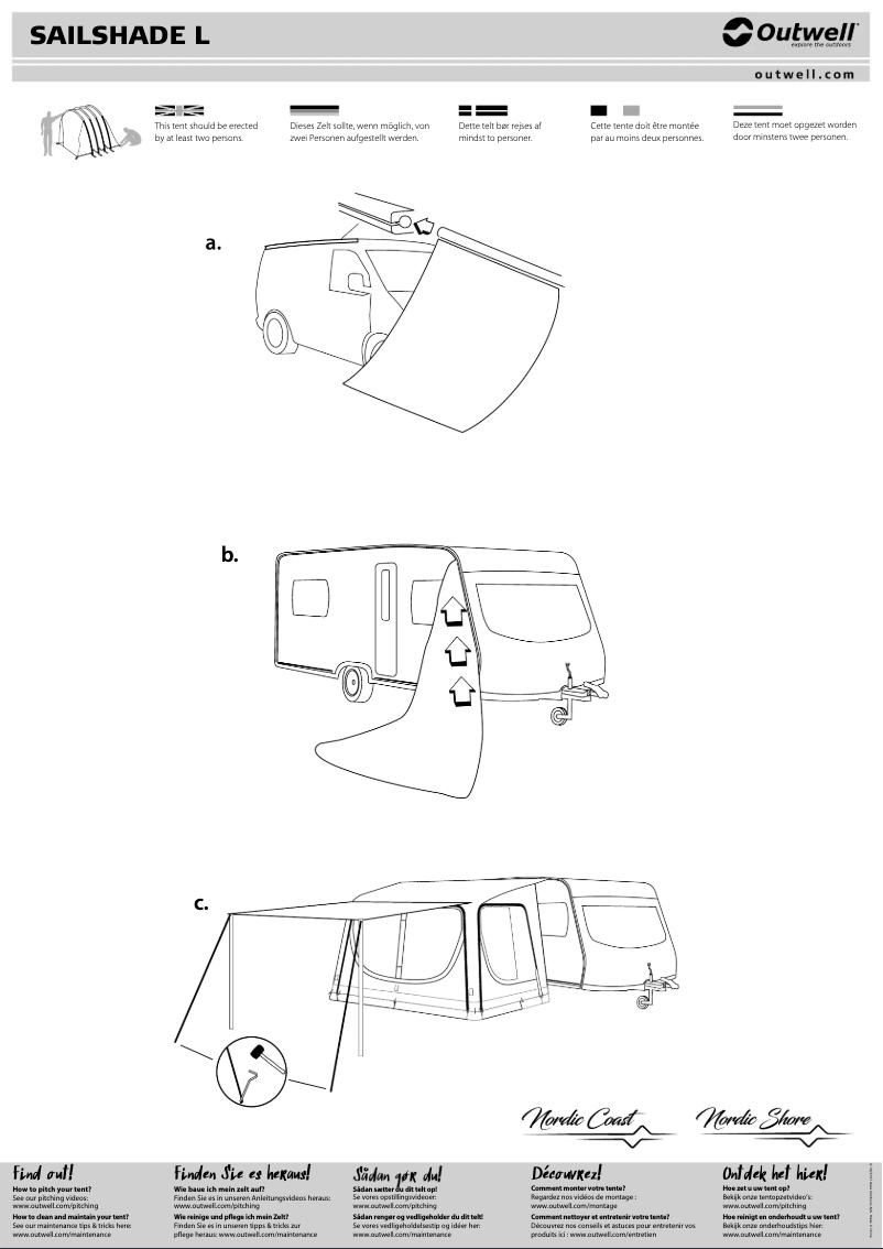 Imagen de la primera página del manual del dispositivo Sailshade L