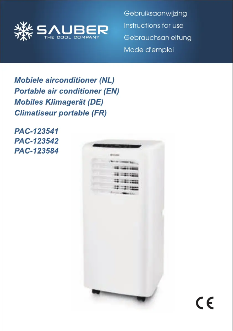 Imagen de la primera página del manual del dispositivo PAC-123541