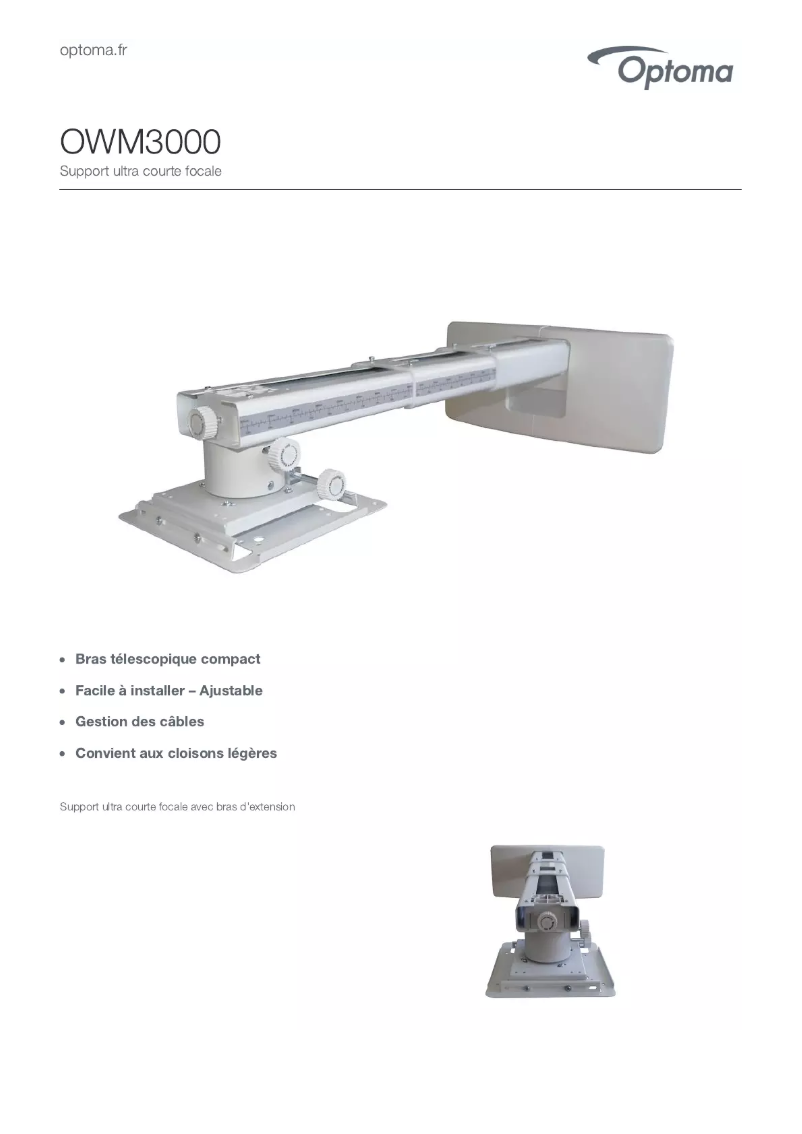 Página nº 1 - Ficha técnica Optoma OWM3000