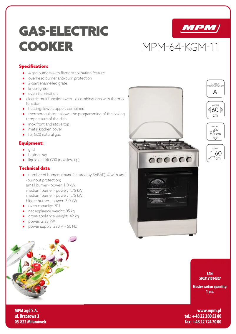 Imagen de la primera página del manual del dispositivo MPM-64-KGM-11