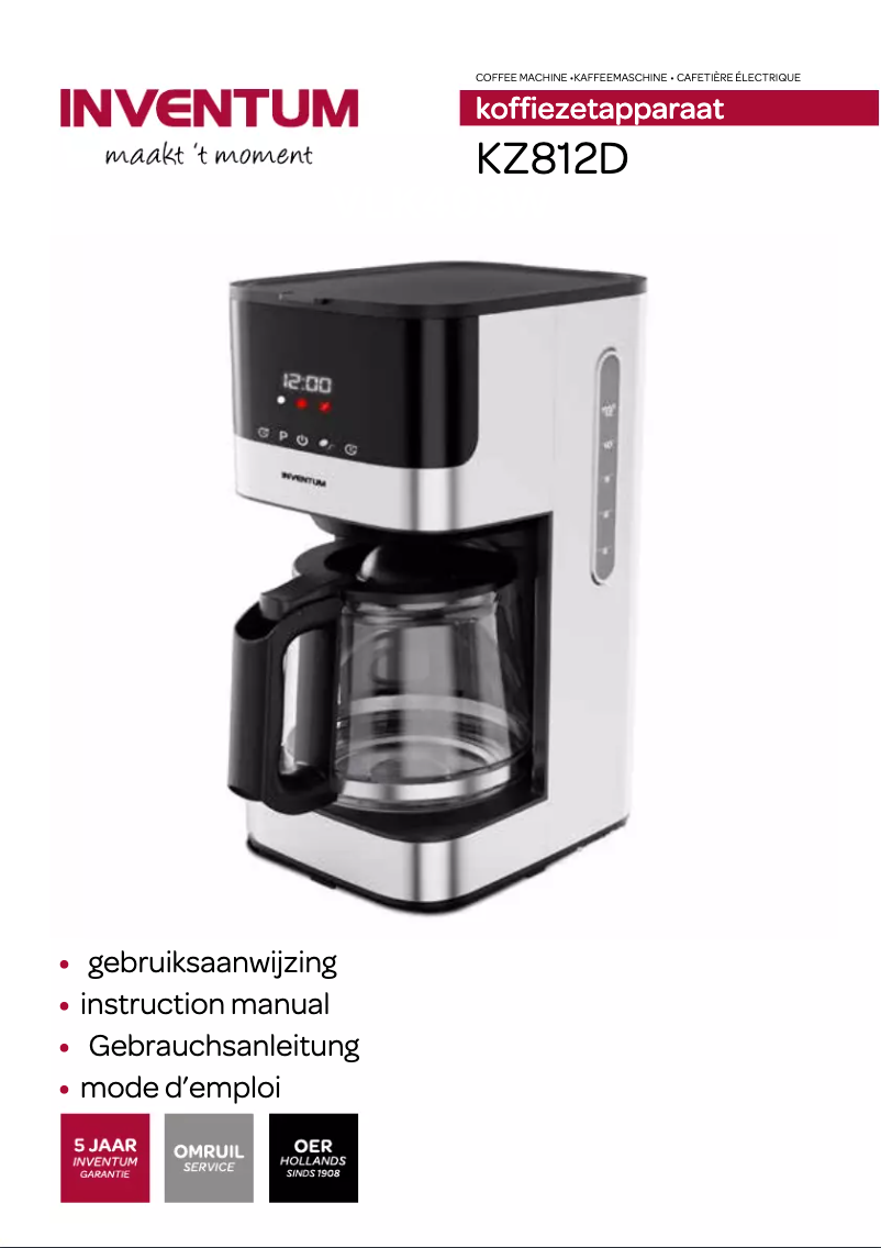 Página 1 del manual Manual de usuario Inventum KZ812D