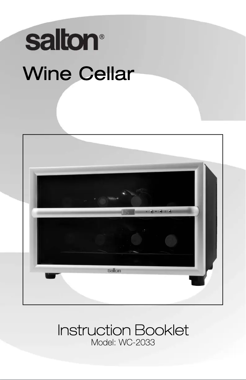 Página nº 1 - Manual de usuario Salton WC-2033