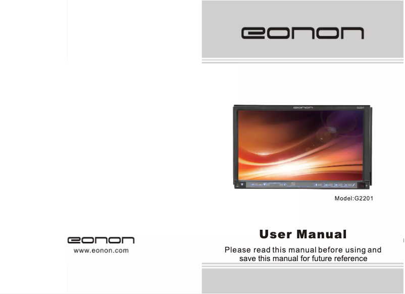 Imagen de la primera página del manual del dispositivo G2201