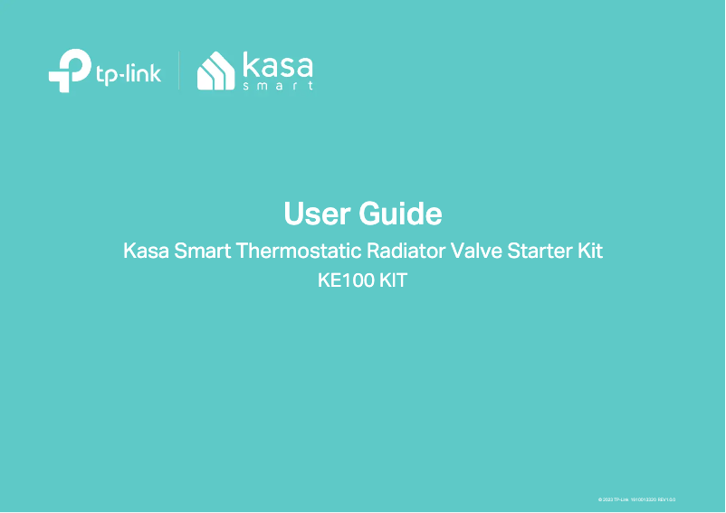 Imagen de la primera página del manual del dispositivo Kasa KE100
