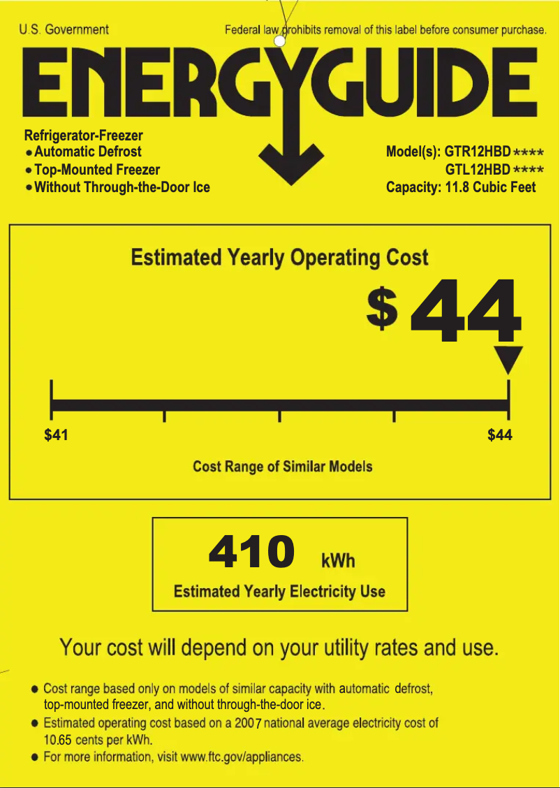 Imagen de la primera página del manual del dispositivo GTR12HBDWW