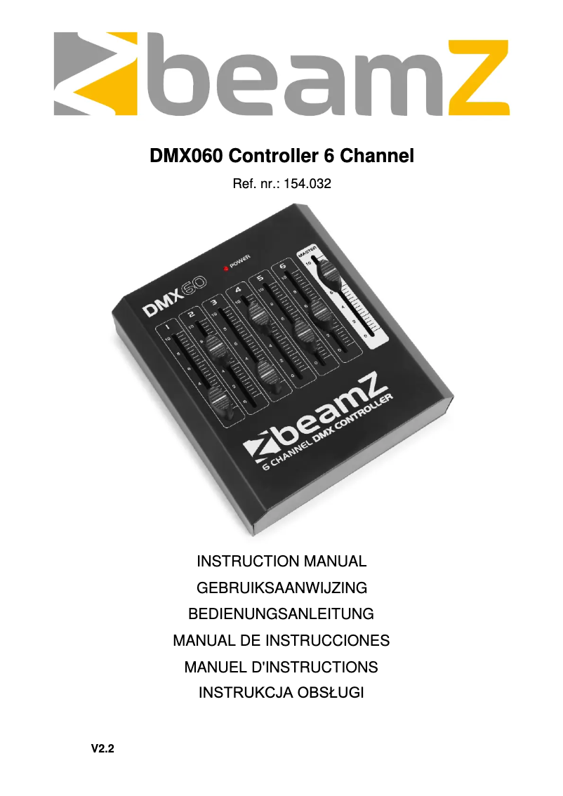 Página 1 del manual Manual de usuario BeamZ DMX60