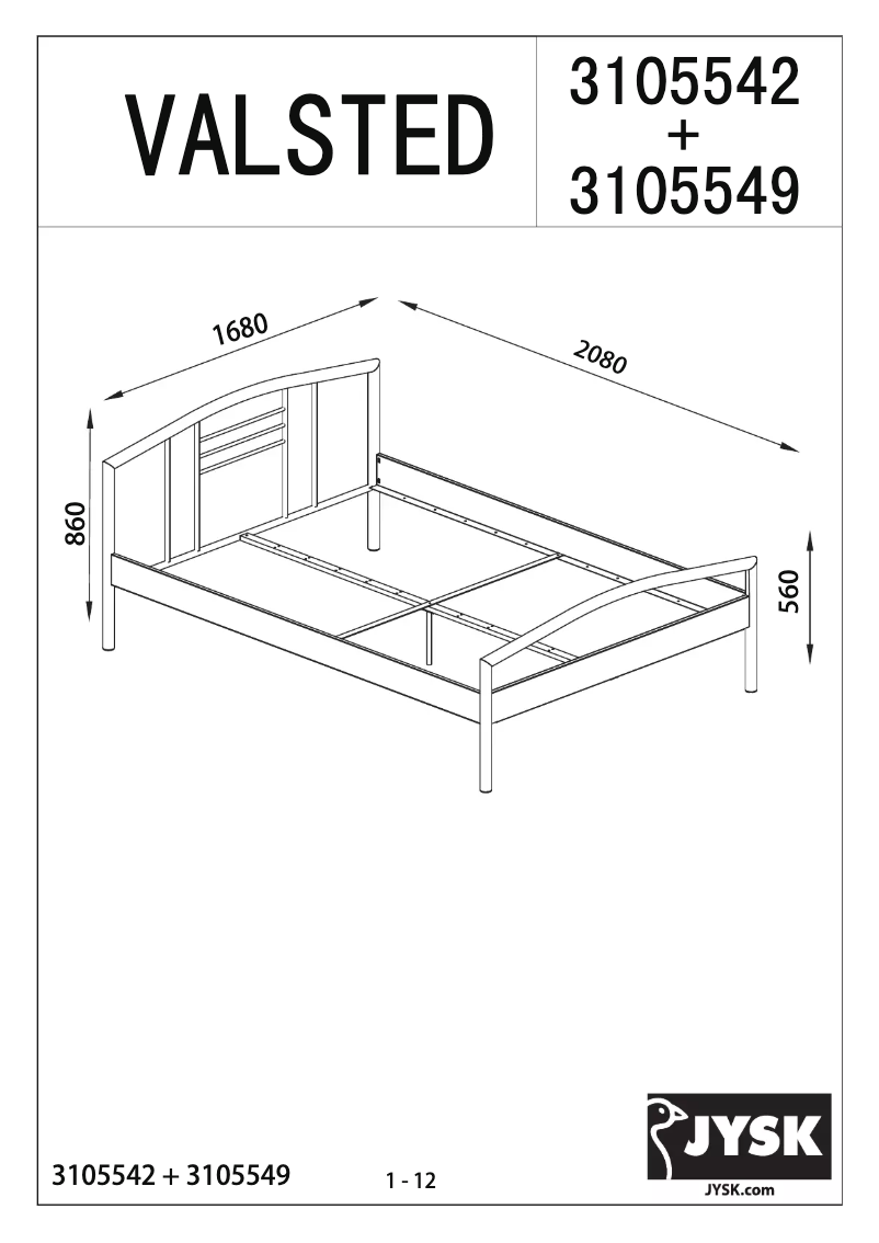 Imagen de la primera página del manual del dispositivo Valsted (160x200)