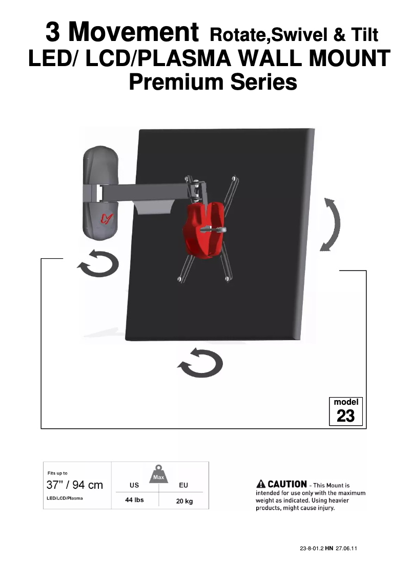 Imagen de la primera página del manual del dispositivo 23B